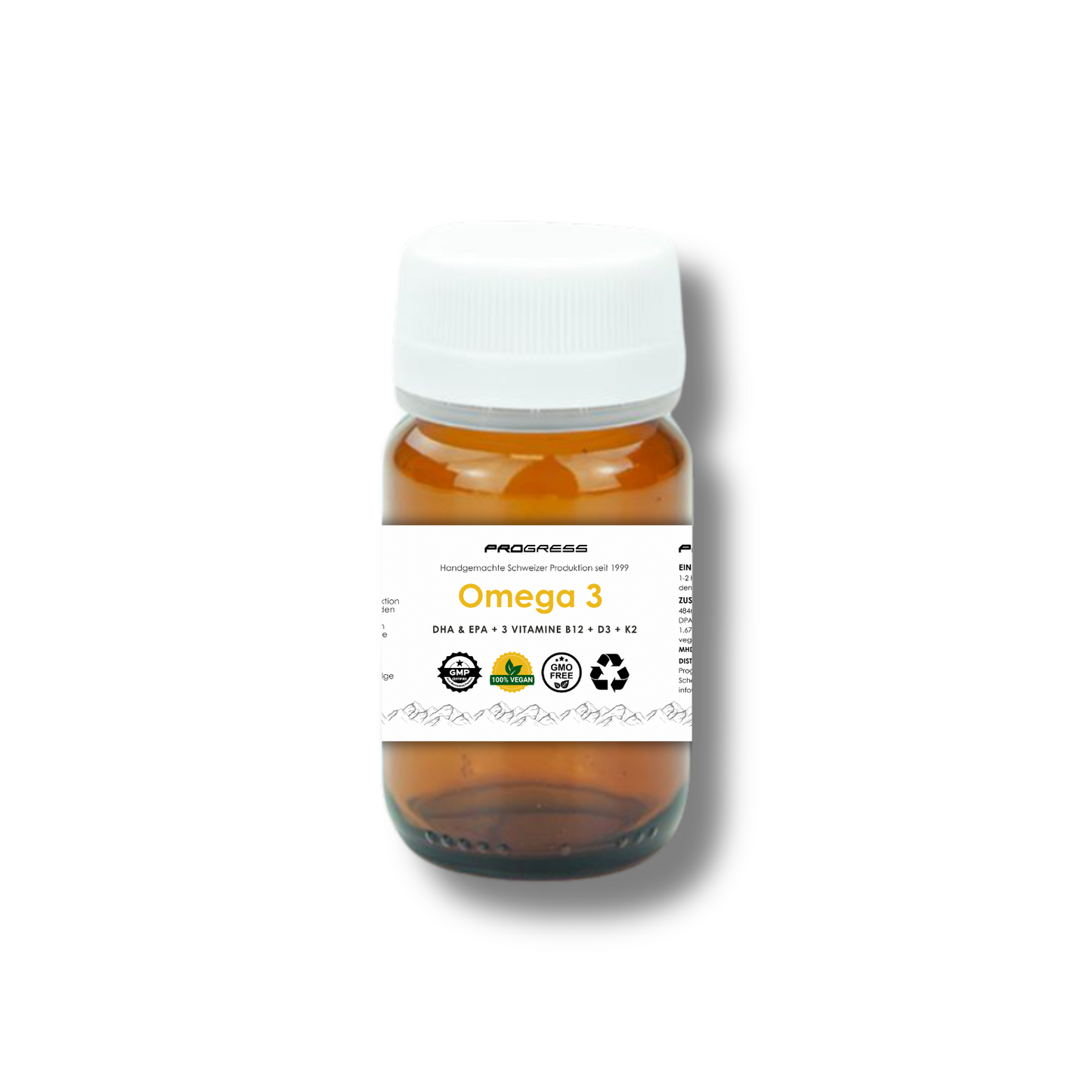 Hochwertiges veganes Omega 3 mit EPA, DHA und wichtigen Vitaminen.