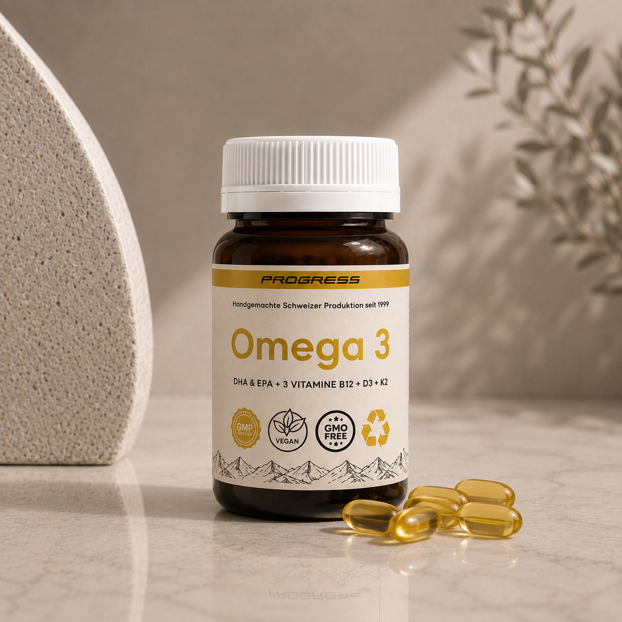 Omega-3 vegan mit Vit.