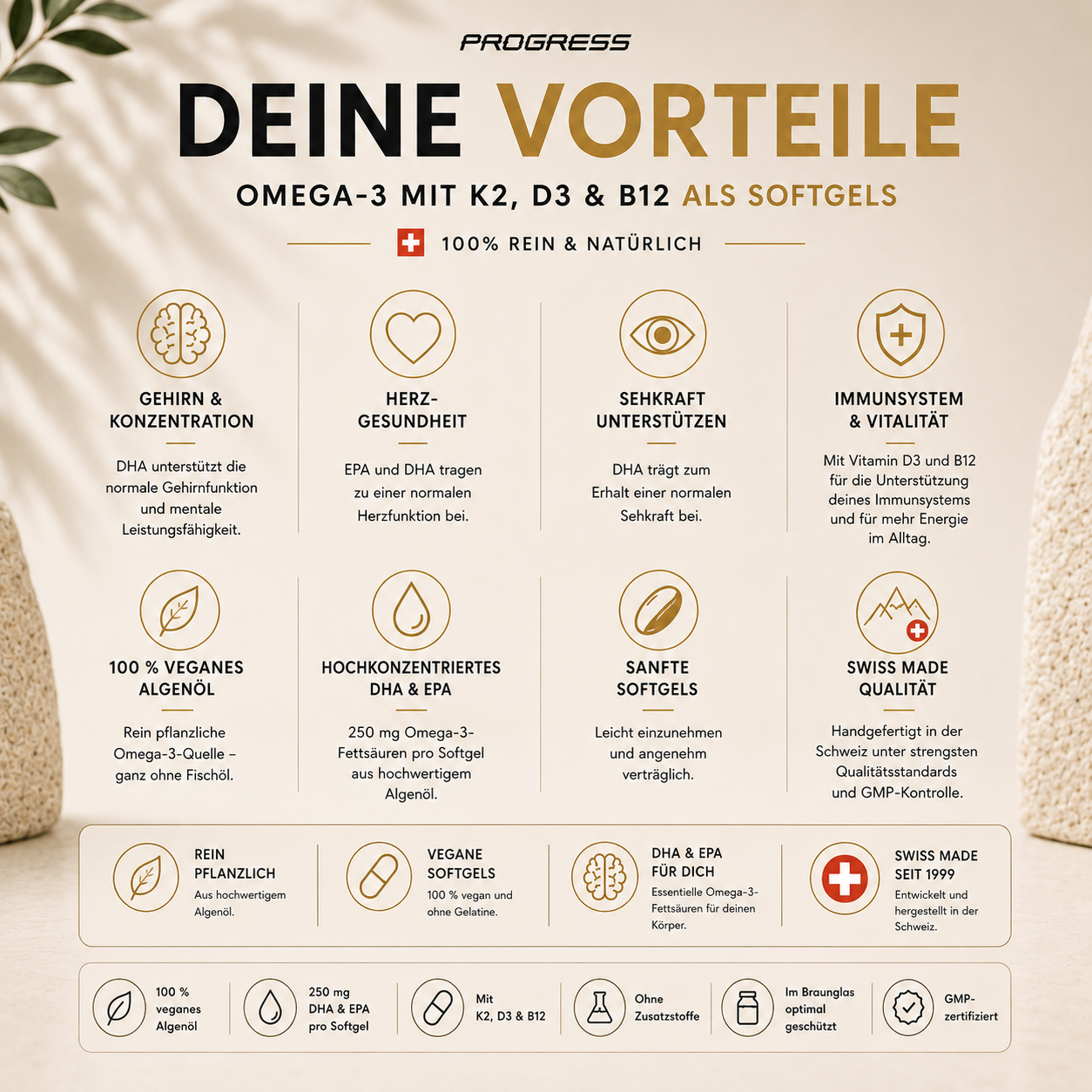 Omega-3 vegan mit Vit.